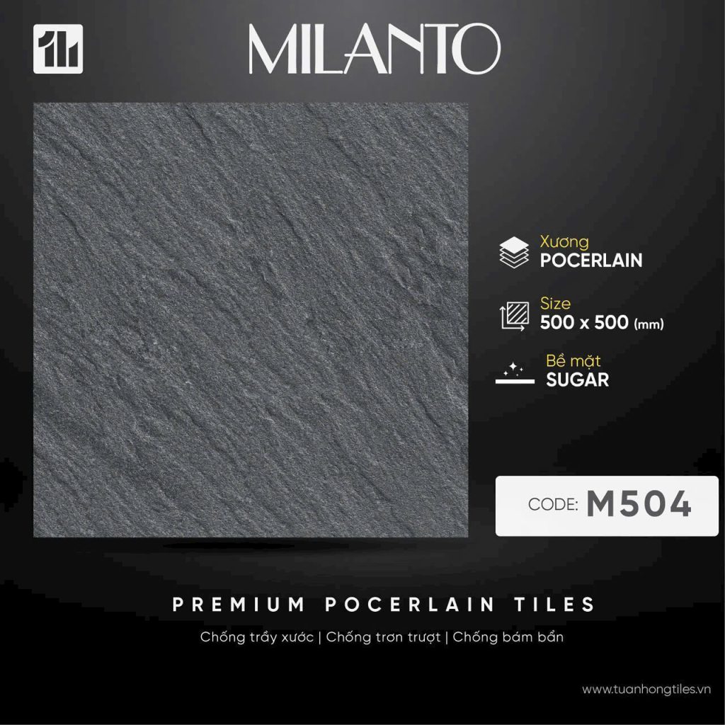 Gạch ốp lát sân vườn M504- Thiết kế hoa đá độc đáo