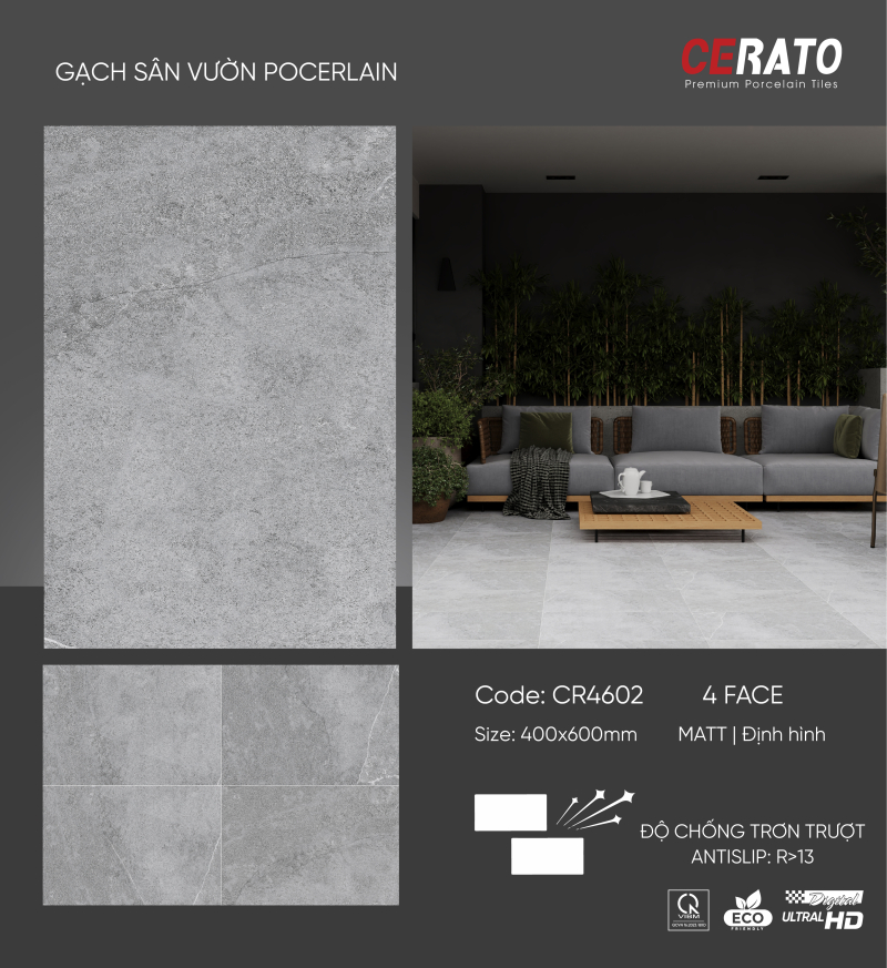 Gạch sân vườn CR4602