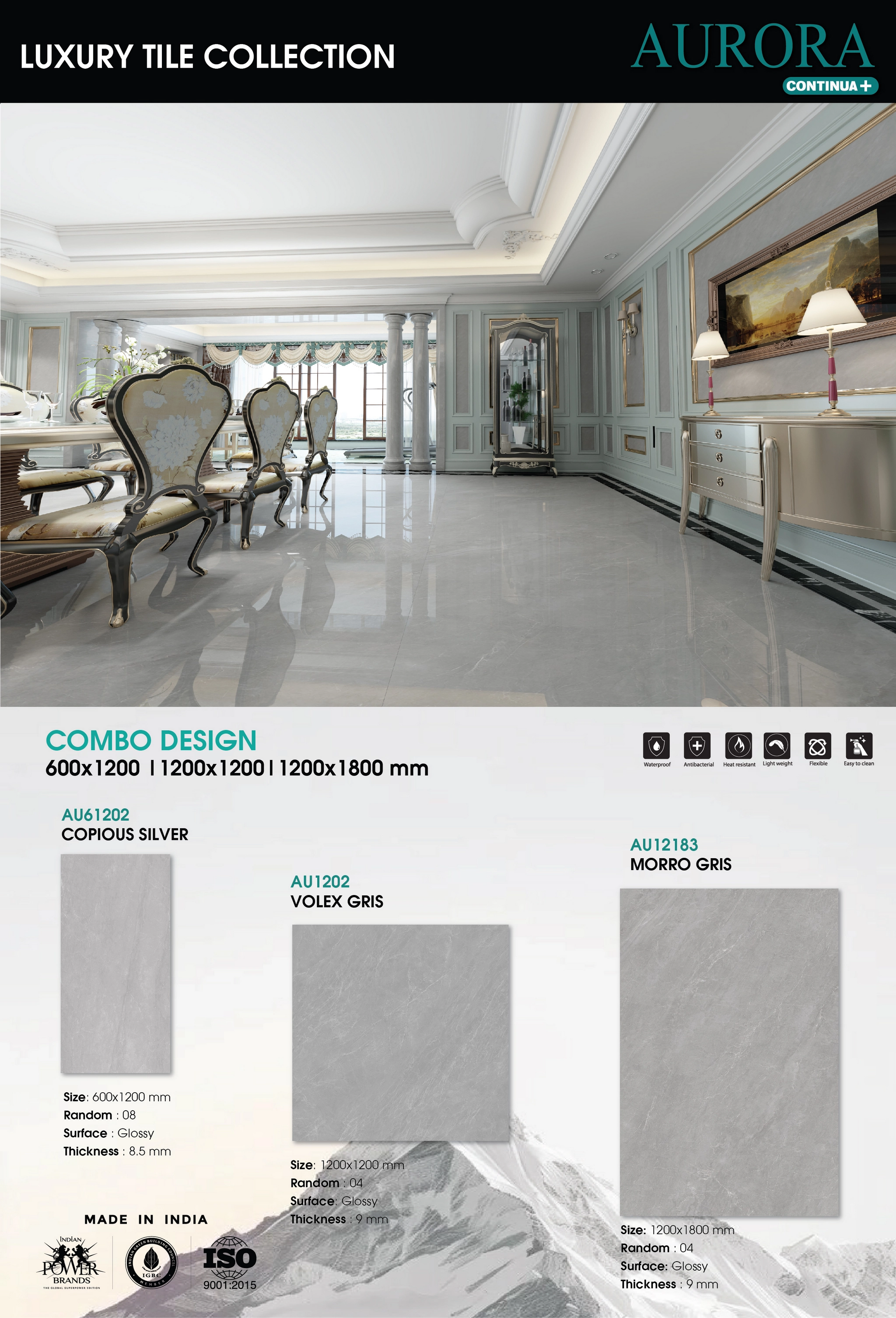 Gạch lát nền vân đá AU61202/AU1202/AU12183