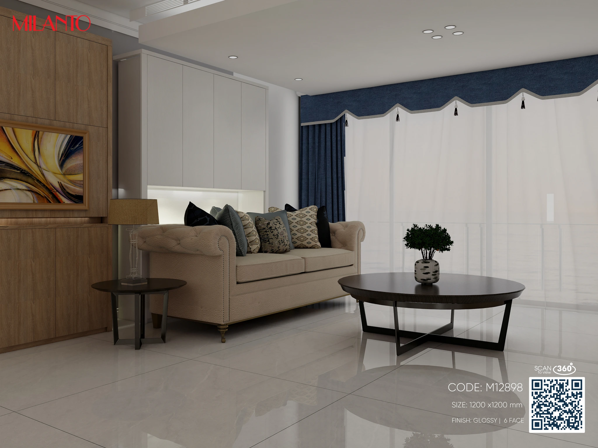 Gạch lát nền M12898 - Hình ảnh 3