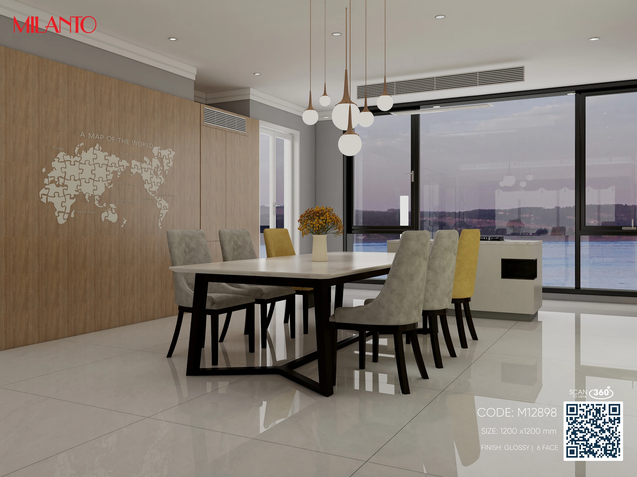 Gạch lát nền M12898 - Hình ảnh 4