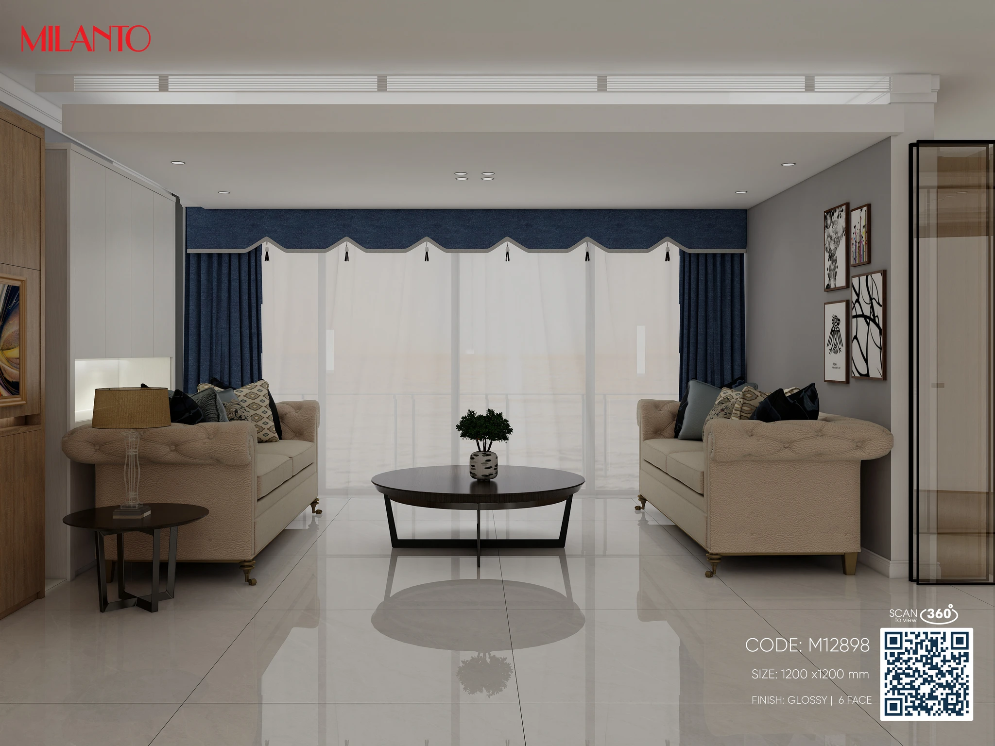 Gạch lát nền M12898 - Hình ảnh 6